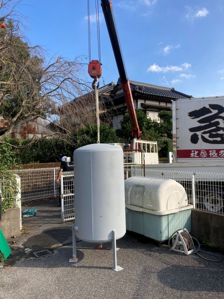 圧力タンク交換工事