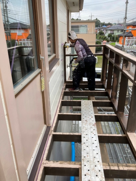 ベランダ塗装工事
