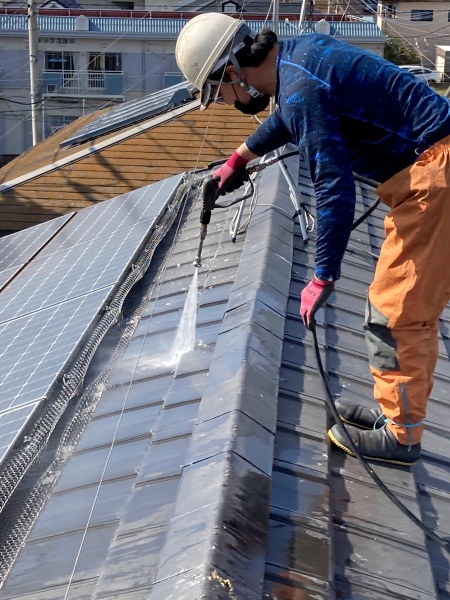 ハト除け網設置工事