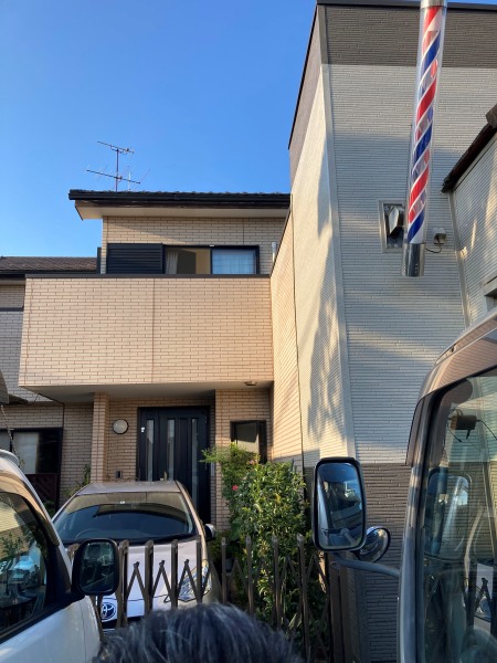 ベランダの外壁修理工事