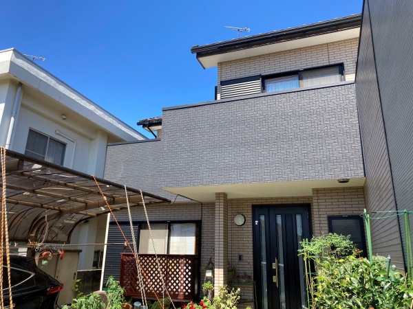 ベランダの外壁修理工事