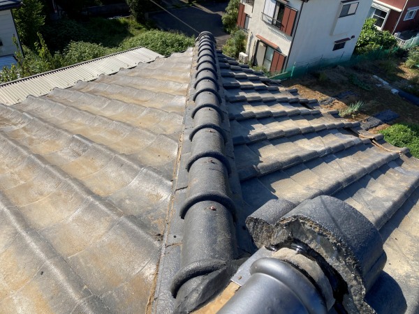 屋根瓦修理工事