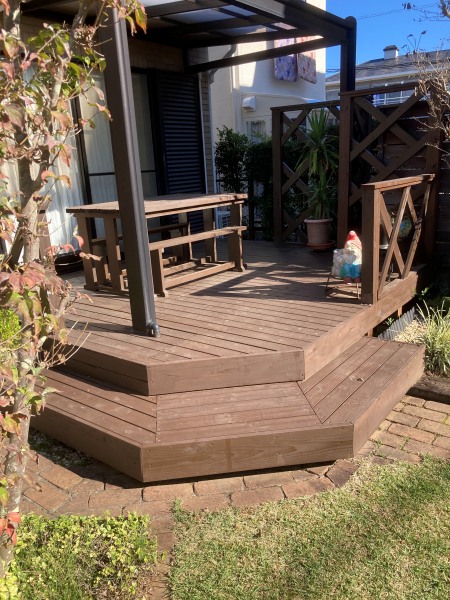 デッキ修理工事