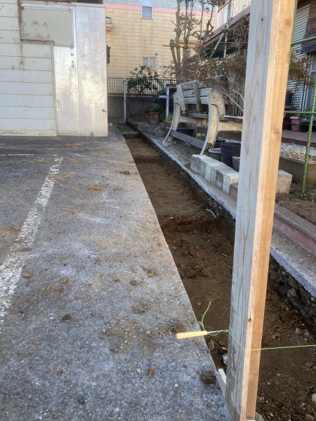 ブロックフェンス工事