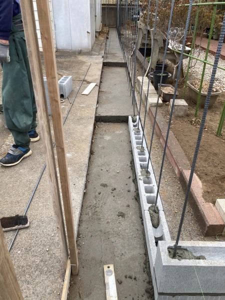 ブロックフェンス工事