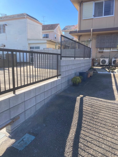 ブロックフェンス工事